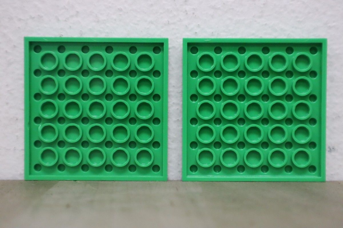 Lego 6097194 6 x 6 Green Plate Pack of 2 | eBay