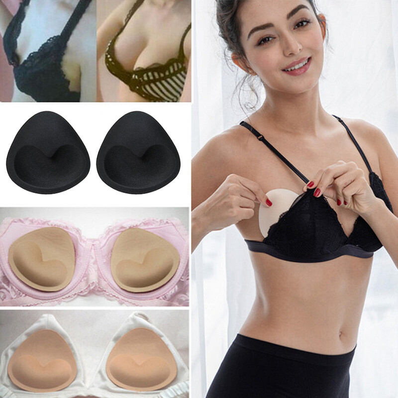 Women Swimsuit Padded Sponge Foam Swimwear Inserts Invisible Bra Breast Push Up-image