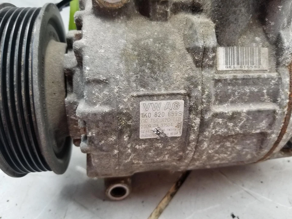 2010 VOLKSWAGEN GOLF GTI 2.0L A/C AIR CONDITIONING COMPRESSOR #006700 - Image 3 of 4
