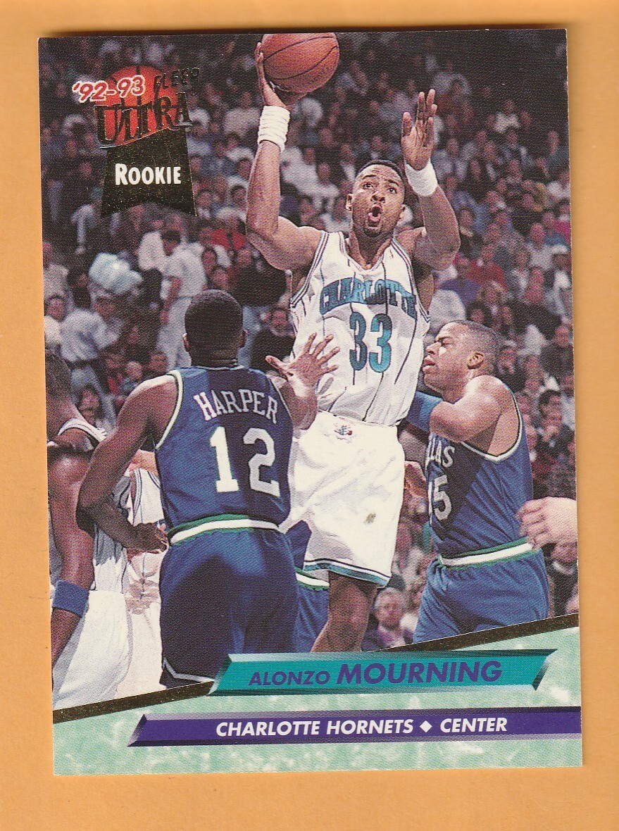 Alonzo Mourning Charlotte Hornets 1992-93 Ultra #234 Georgetown Hoyas 9G