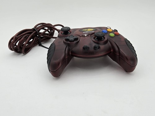 XBox Mad Catz Controller Clear Burgundy Item Control Pad 2001 - Picture 4 of 6