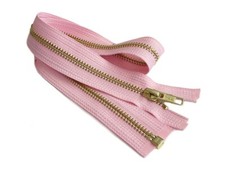 35 Inch Metal Zipper YKK 5 Golden Brass Medium Weight Separating Made in USA