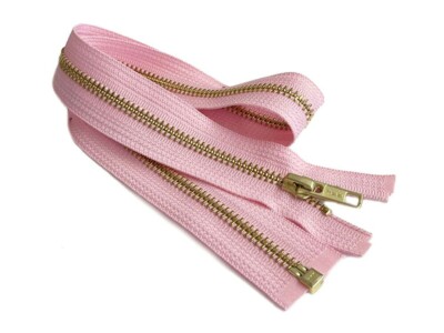 35 Inch Metal Zipper YKK #5 Golden Brass Medium Weight  Separating Made in USA