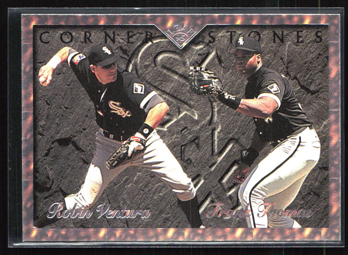 1995 Leaf #1 Robin Ventura / Frank Thomas Cornerstones