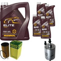 Mann Inspektionspaket 9L Mannol Elite 5W-40 FüR Audi A6 Avant 4.2 Quattro