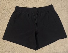 Avalanche black shorts with drawstring waist. Size M