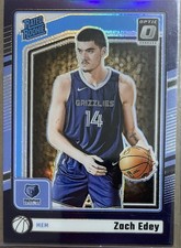 Zach Edey 2024-25 Panini Donruss Optic - Rated Rookie #288 Purple Prizm (RC)