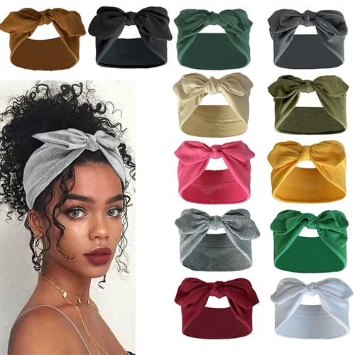 Unisex Handmade Polyester Headband with Wide Bow New Style Hair Accessory 2026