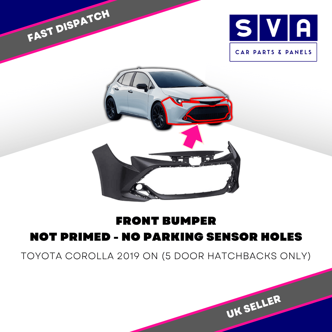 For Toyota Corolla 2019> Front Bumper Not Primed 5Dr H/Back Insurance Approved