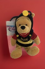 (1) Disney Bean Bag Valentines Day Winnie The Bumble Bee  Gold Wings