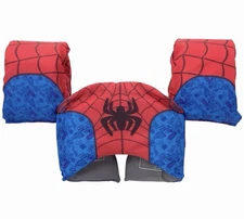 SWIMWAYS MARVEL SPIDER-MAN SWIM TRAINER (UNISEX), FOR KIDS 33-55LBS - BLUE/RED
