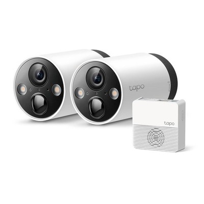 Tapo TP-Link 2K QHD Outdoor Wireless Security Camera System, Up to 180D C420S2