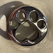 New Authentic Pandora Sterling Silver Openwork Paw Print Charm Bead S925 ALE
