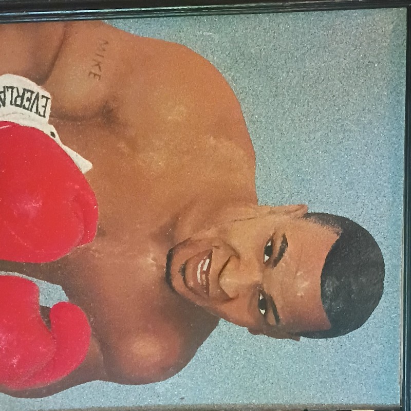Mike Tyson Boxing Color Photograph Portrait Framed Paper Print, 1 Photo