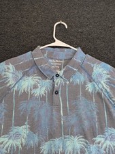 Tommy Bahama IslandZone Polo Mens XLT Tall Palm Print Performance Shirt