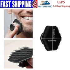 Silicone Scrubber For Men Facial Cleansing Black Exfoliate Tool 2x Face Scrubber
