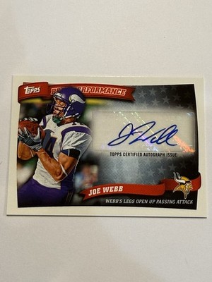 2010 Topps - Peak Performance Autographs Joe Webb #PPA-JW (AU, RC)