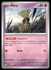 Abra Twilight Masquerade 080/167 Common Pokemon Near Mint