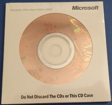 Microsoft Office 2003 Basic Edition w/Product Key Activation New Unused Sealed