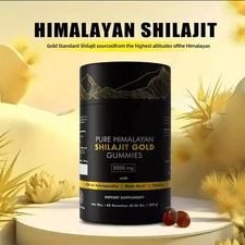 Gold Grade Himalayan Shilajit Gummies with Ashwagandha & Gokshura – 3000mg