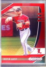 2020 Prizm Draft Picks Justin Lavey Red Prizm #PDP103 Cardinals