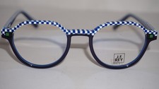 J.F. Rey Eyeglasses Blue Checker JF1532 2801 41 20 145