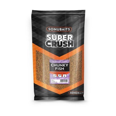 Sonubaits SuperCrush | Chunky Fish 2kg | Premium Grundfutter Feeder Angel Futter