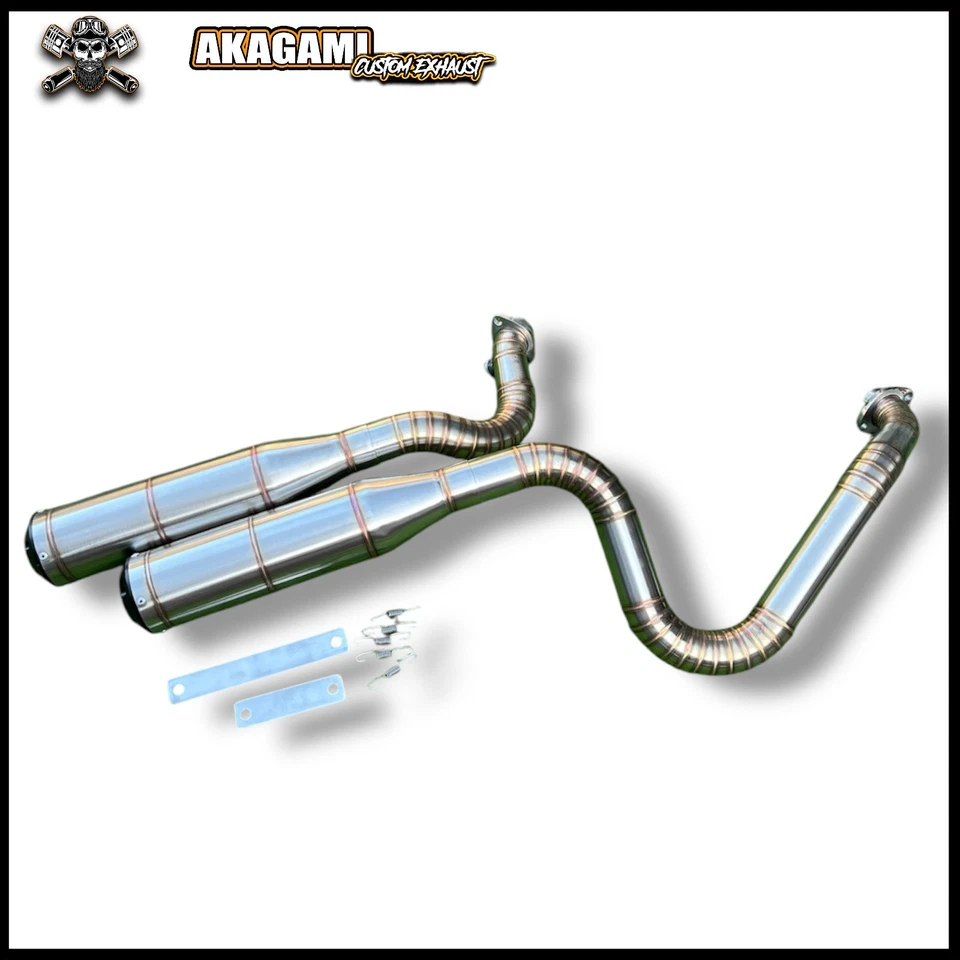 2into2 Custom Loud Exhaust Fits Harley Davidson Breakout 2013-2025 - Stainlees - Image 3 of 4