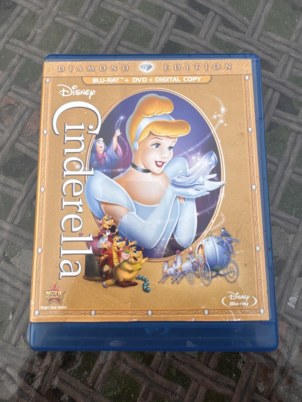 Cinderella Disney Diamond Edition Blu-ray ONLY Movie Animated
