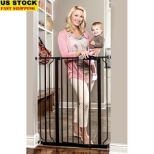Extra Tall Baby Safety Gate Walk-Thru Pressure Mount Child Proof Gate Pets New