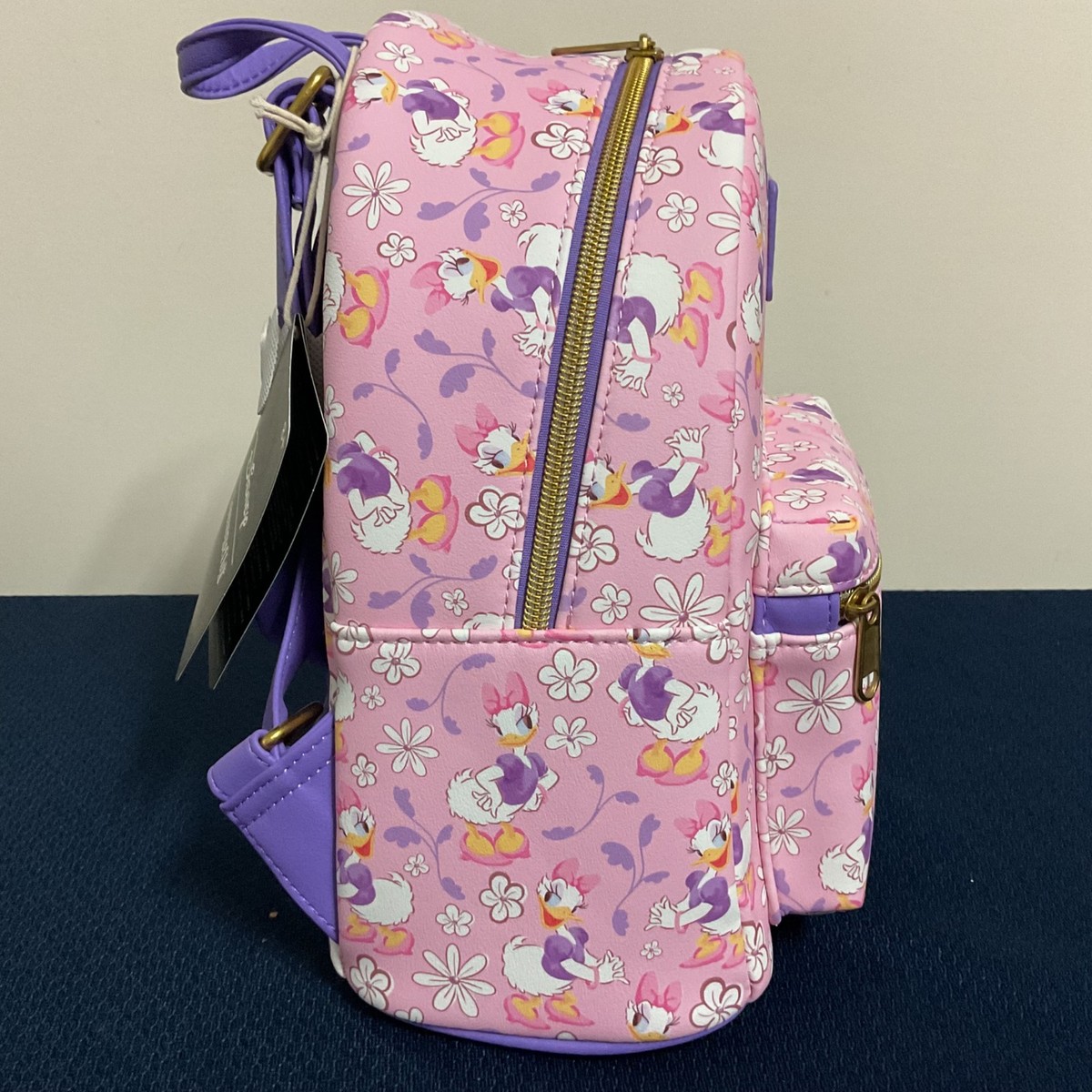 Loungefly Disney Daisy Duck Flower Mini Backpack Floral Print NWT Loungefly Disney Daisy Duck Am I The Problem? | Mercari main image 4