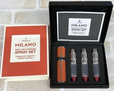 TRAVALO MILANO SET ORANGE Atomizer Set