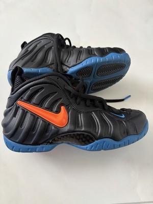 Nike Air Foamposite Pro ''Knicks'' 2019 Black Battle Blue Total Orange 624041-010