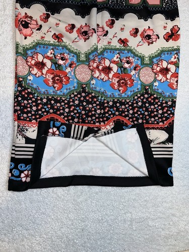 Beige by Eci Women's Multicolor Floral Midi Pencil Skirt Size S - Picture 3 of 7
