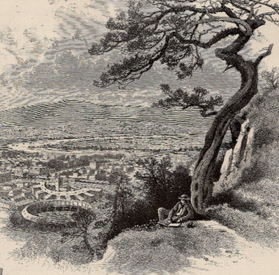 NEW YORK   Port Jervis and Vicinity 1872 Antique Wood Engraving