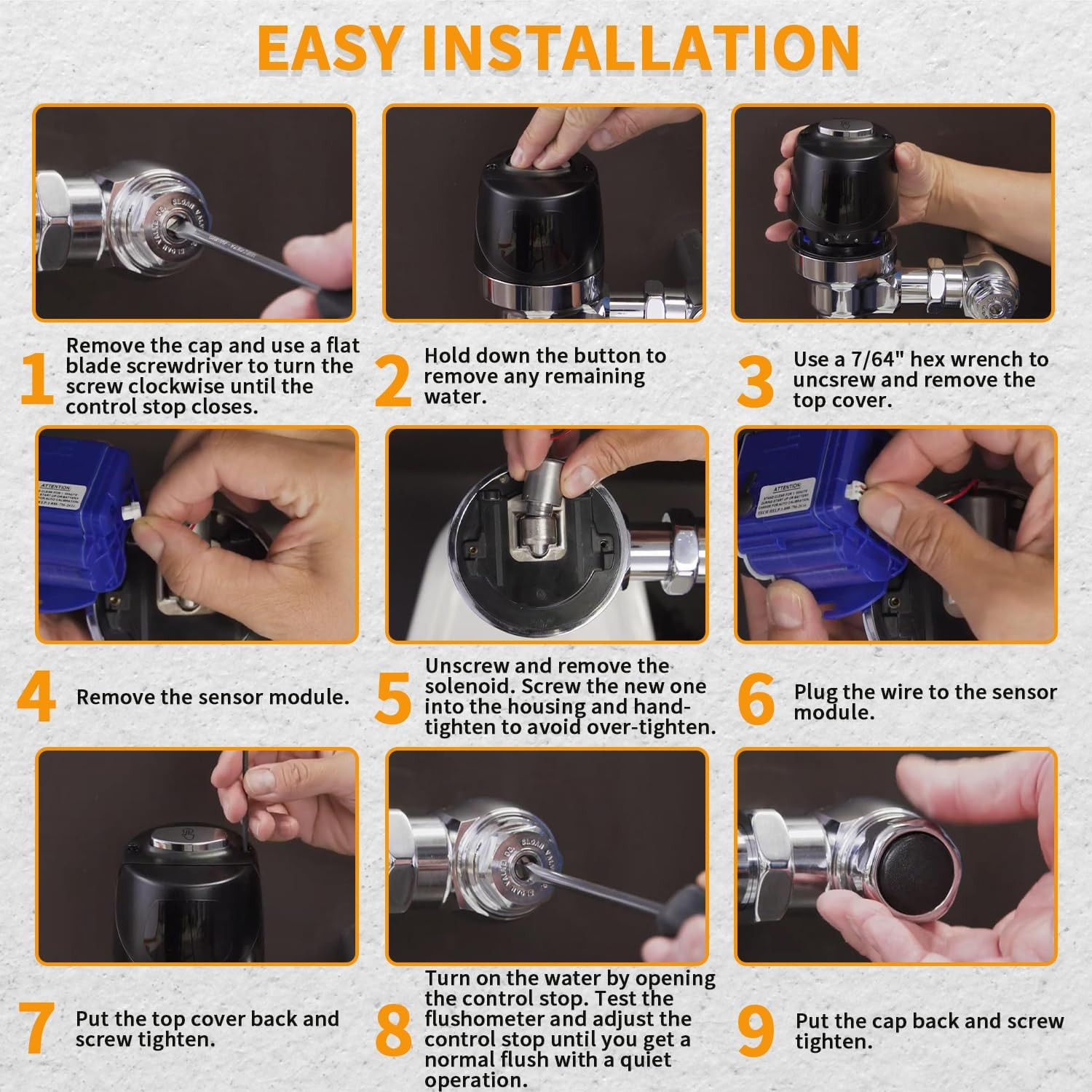 3325453 Solenoid Replacement for EBV-136-A Flush Valve Solenoid Part, Fit for Sl