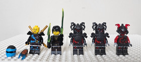 LEGO Ninjago Hands of Time Minifigure lot of 5 including Nya, Cole plus 3 more