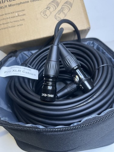 SMALL EYE 50ft 2 Packs Premium REAN Pro XLR Microphone Cable with 3-Pin - Picture 4 of 9