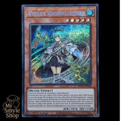 YuGiOh - Wynn die Windkanalisiererin - MP21-DE158 Prismatic Secret Rare DE & NM