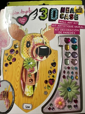 FASHION ANGELS 3D HEAD CASE DEER WALL ART KIT SUPER CUTE!! 2015 Ages 8+