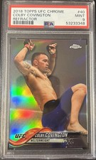 2018 Topps Chrome UFC Colby Covington #40 Refractor PSA 9!