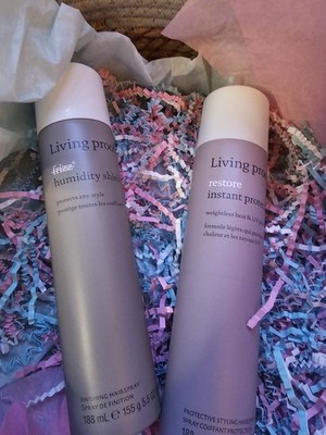 Living Proof Duo No Frizz Humidity Shield & Restore Instant Protection 5.5oz)