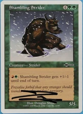 Shambling Strider Beatdown NM Green Common Artist Signed CARD (s3097) ABUGames