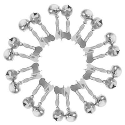  20pcs Metal Fishing Bells: Rod Bait Alarm Indicator Rod Clips Tip With Loud