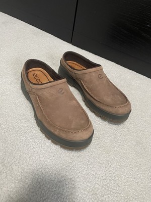 ECCO Men's Track 25 Brown Hydromax Water Resistant Moc Toe Clog EU 42 Mens 9 