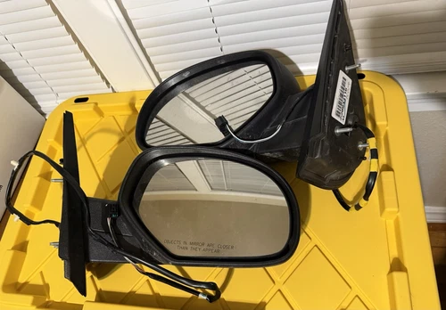 Left + Right Power Mirror For 2007-2013 Chevy Silverado Heated Manual Folding 