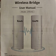 Wireless Bridge, UeeVii CPE452 Point to Point 5.8G 3KM Range Outdoor WiFi CPE