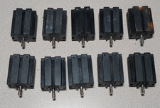 Lot of (10) FischerTechnik 6V-9V Motors (All Shafts Spin Freely, Untested)