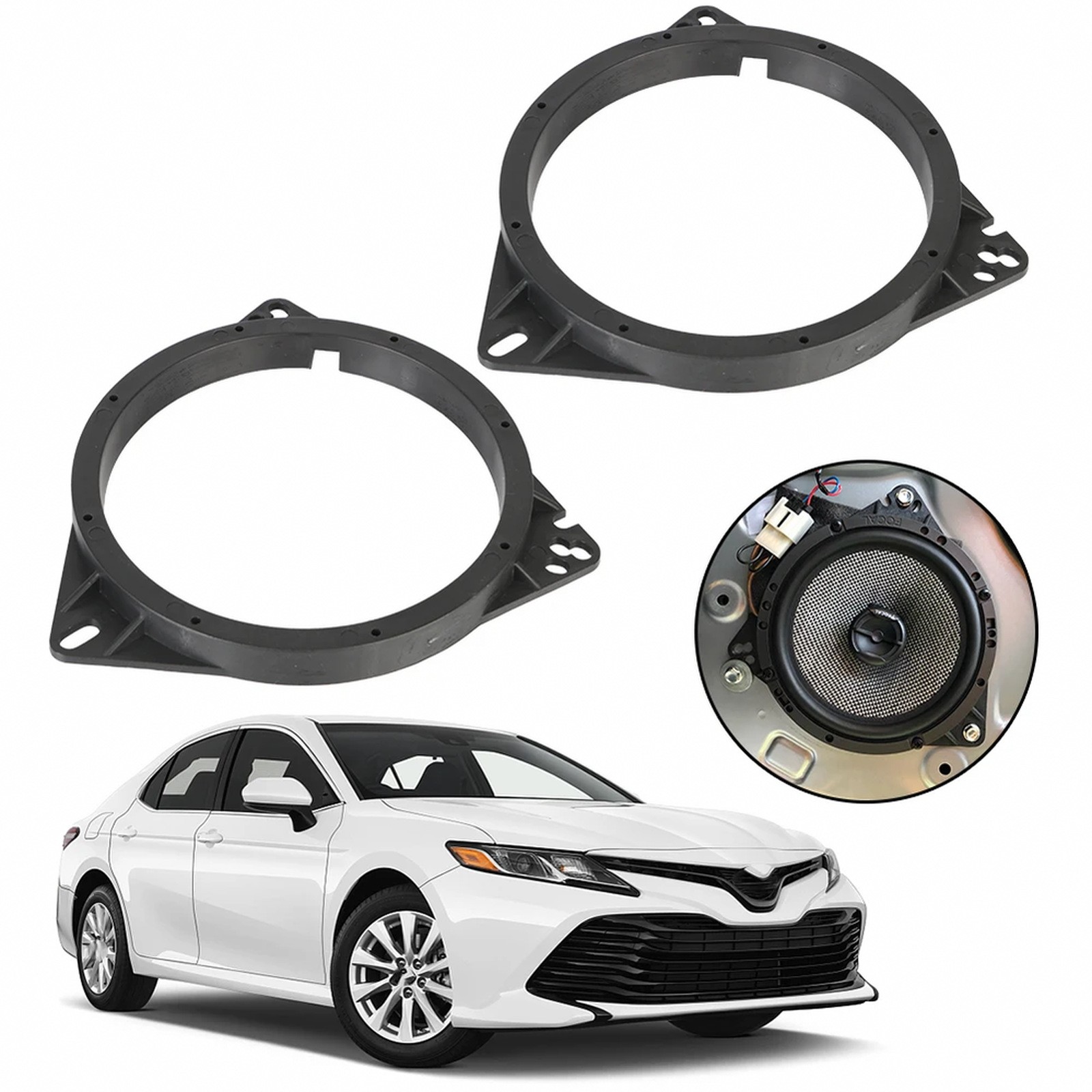 Universal Car Speaker Mount 6.5 Inch Composite Nylon Adapter Bracket