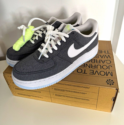 Nike Air Force 1 '07 Herren Sneaker Low Top  EU 44,5 Grau Weiß